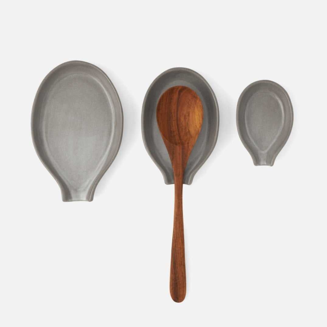 Marcus Spoon Rest 3 pc Cement Glaze