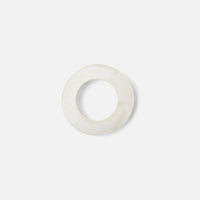 White Napkin Ring in Resin