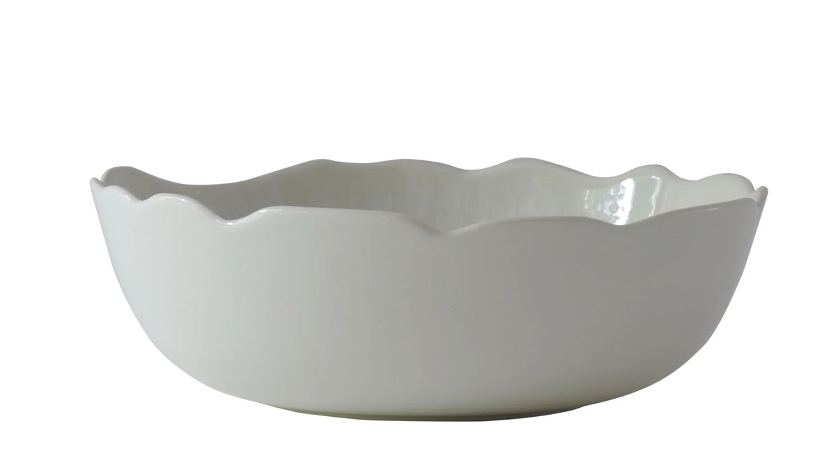 Plume White Dinnerware Pearl