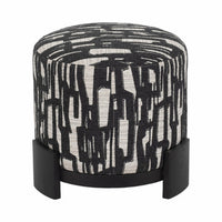 Abstract Round Ottoman