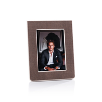 Raffia & Cream Leather Frame