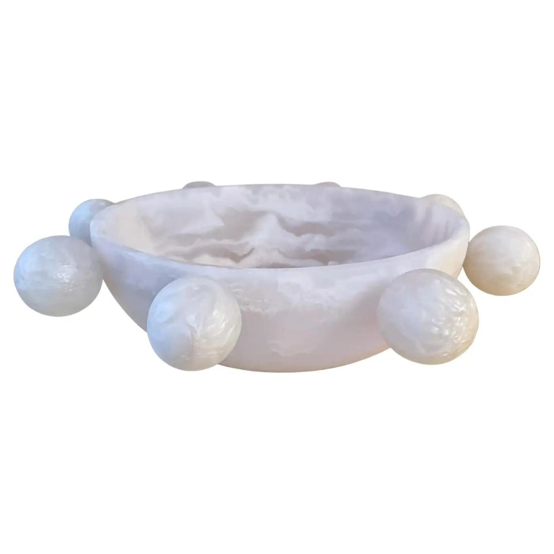 Bubble Bowl Large - alabaster. 