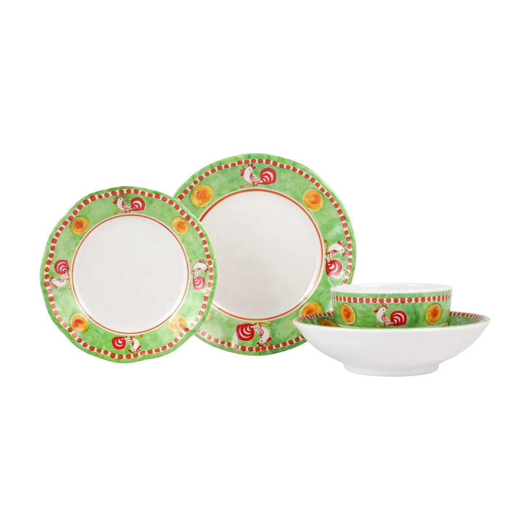 Campagna Gallina Melamine Dinnerware.