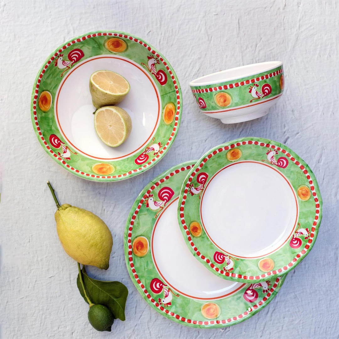 Campagna Gallina Melamine Dinnerware.