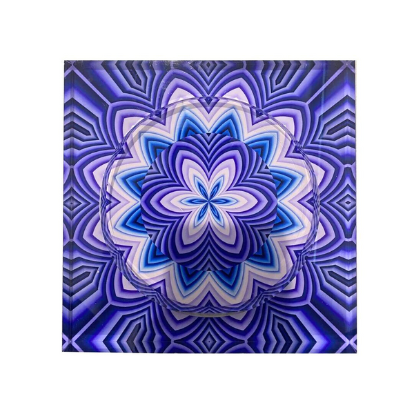 Candy Bowl - Purple Blue Flower.
