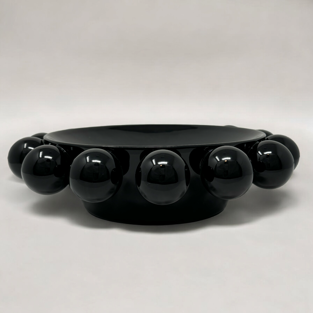 Capri Footed Bowl - Black
