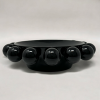 Capri Footed Bowl - Black