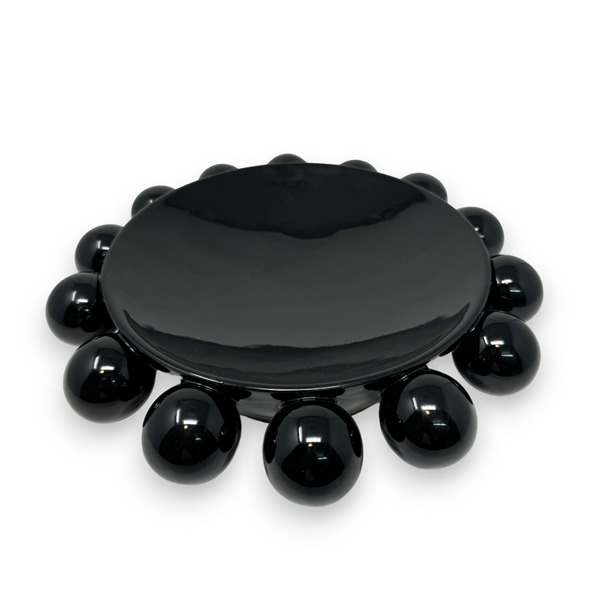 Capri Footed Bowl - Black