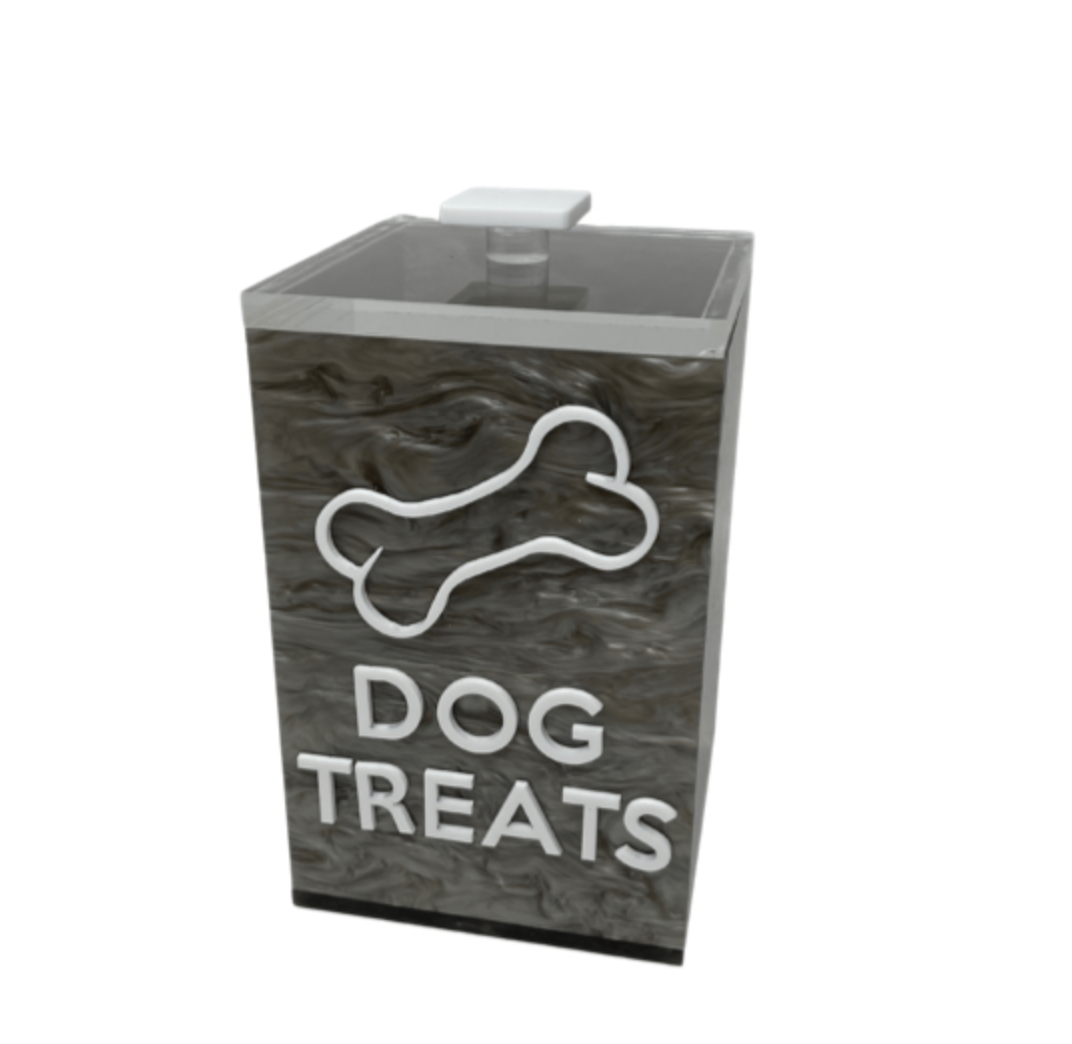 CUSTOM  Dog Treats Canister