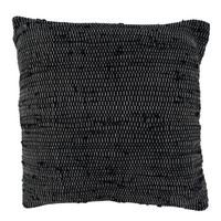 Chindi Pillow - Black 22 x 22.