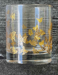 Little Butterflies Drinkware Gold Set of 6