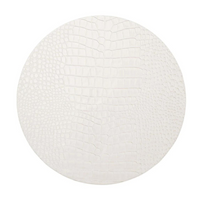 Croco Placemat White Set of 4.