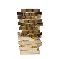 Crystal Jenga Vase Gold