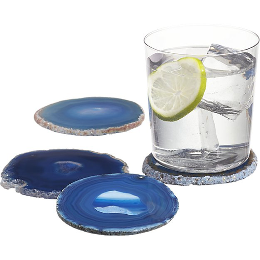 Agate Coaster Blue Set of 4