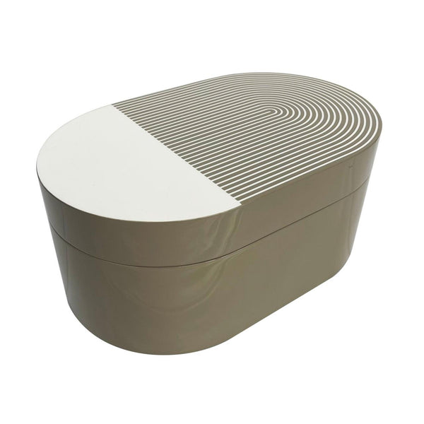 Lacquer Stripe Box Grey -