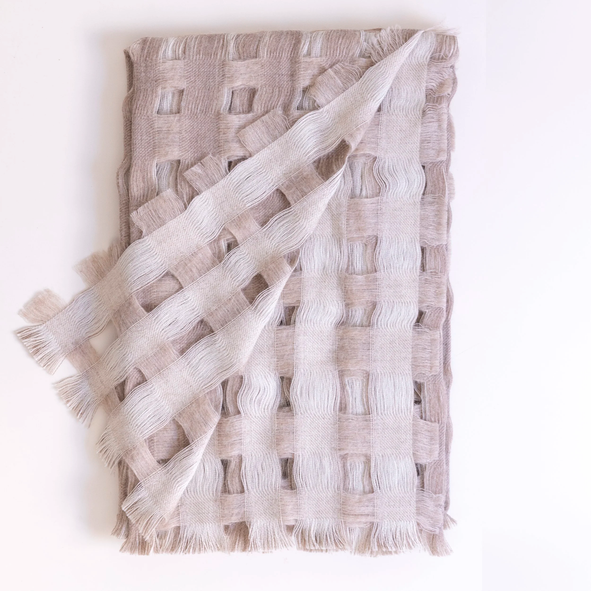 Reversible Space Between Us Throw - Oat & Cloud