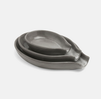 Marcus Spoon Rest 3 pc Cement Glaze