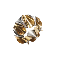 Enigma Napkin Rings Gold & Silver Set of 4