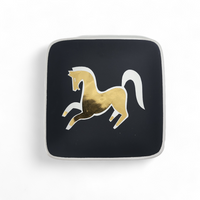 Dancing Horse Square Tray Black - Small.