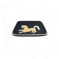 Dancing Horse Square Tray Black - Small.