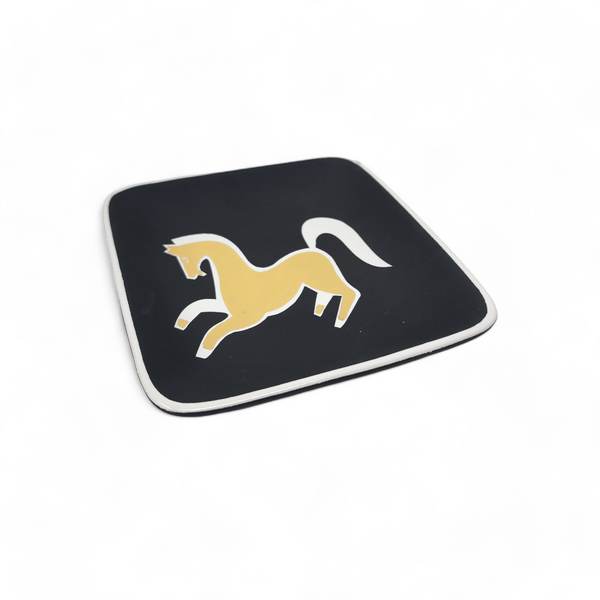 Dancing Horse Square Tray Black - Small.