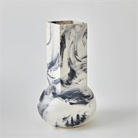 Crocus Blue Marble Vase