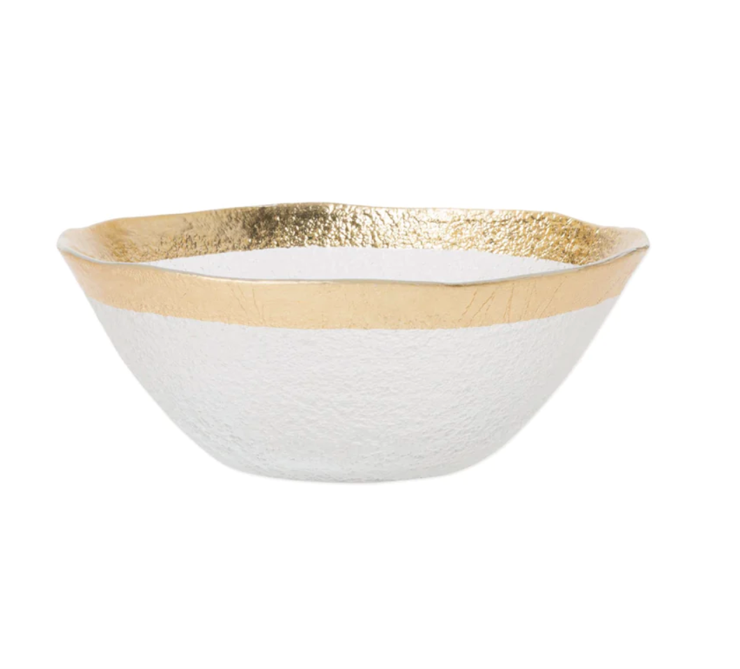 Rufolo Glass Dinnerware Gold