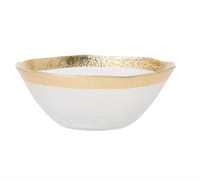 Rufolo Glass Dinnerware Gold