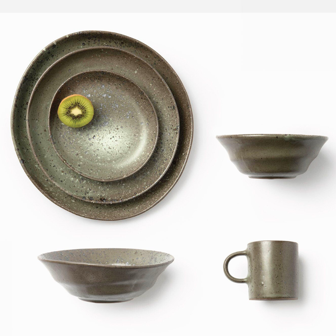Marcus Gray Salt Dinnerware Set of 4 -