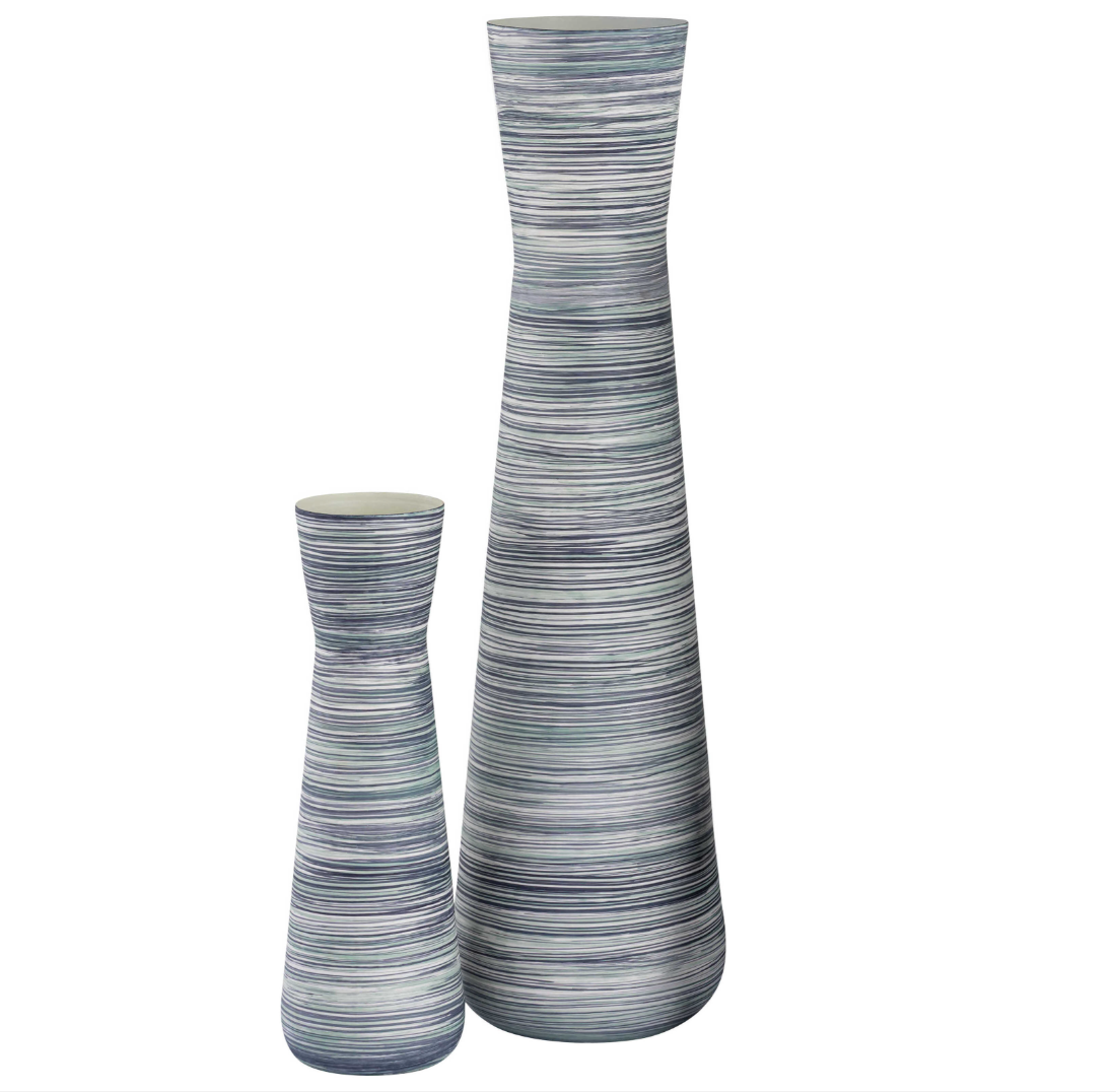 Drexel Tall Blue Vase -