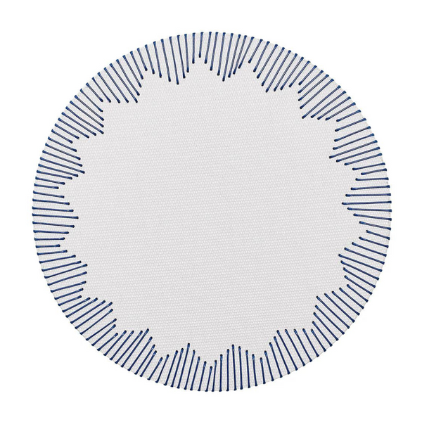 Dream Weaver Placemat Set of 4 - White/Blue.