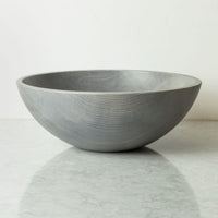 Round Wood Bowl Driftwood 15"