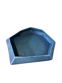 Polygon Stone Bowl Azul