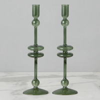 Emerald Candlesticks Set of 2 -