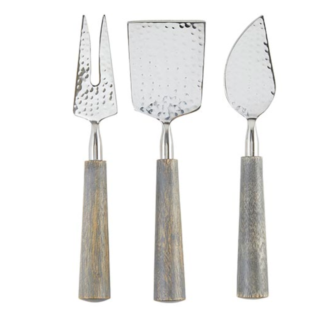 Beachwood Cheese Knives Set of 3 - Grey