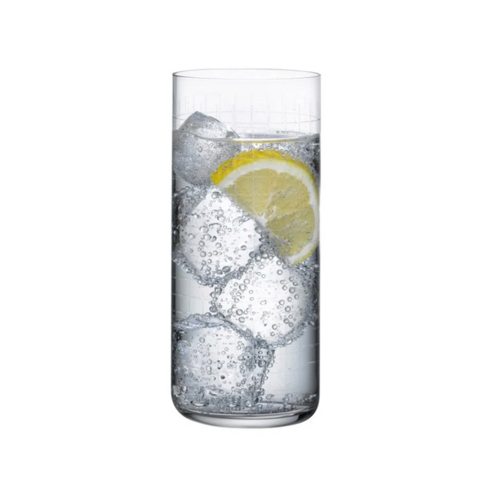 Finesse Grid Long Drink Glass Set of 4