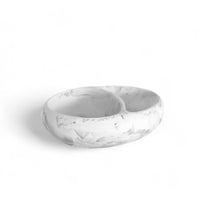 Arila Split Bowl  - White Swirl