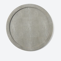 Langston Round Tray - Sand / Gold