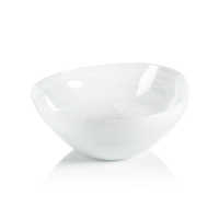 Monte Carlo White Alabaster Bowl