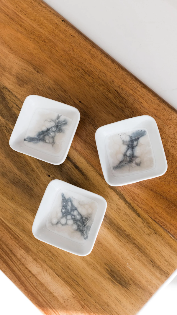 Painted Dip Bowl - Marble