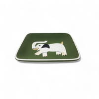 Elephant Square Tray Olive - Small.