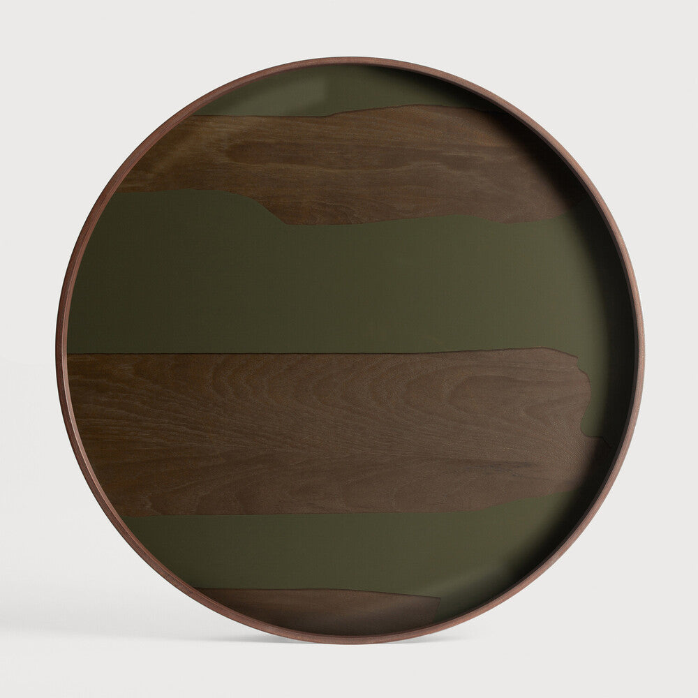 Second Nature Round Tray - Moss - Large