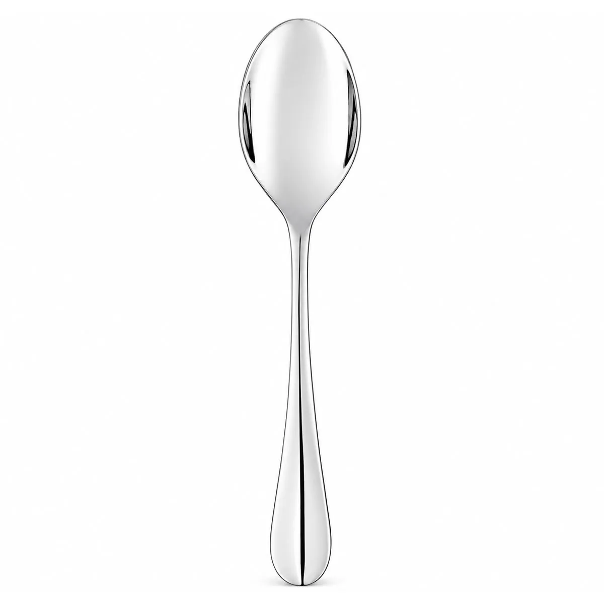 A single Origine Christofle Stainless Flatware spoon by Christofle is displayed on a white background.