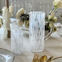 Stained White Pitcher