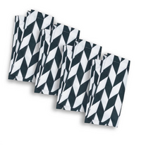 Chevron Faux Linen Napkin Set of 4