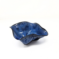 Euphoria Bowl small in dripping blue. 