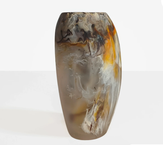 Oceania Resin Vase  - Mocha -