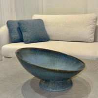 Tori Slanted Bowl - Blue