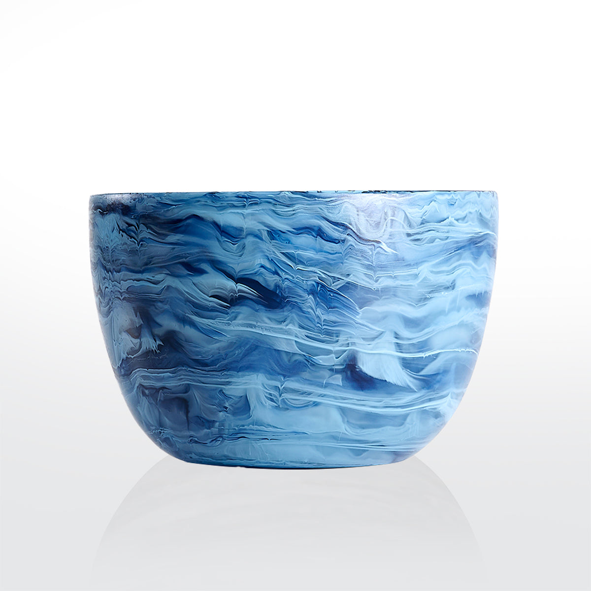 Swirl Colored Resin Deep Bowl