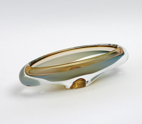 Canoe Bowl - Pistachio & Amber